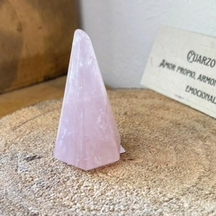Cristal Energético Punta de Cuarzo Rosa