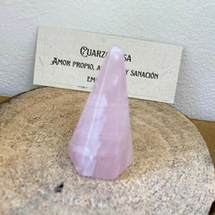 Cristal Energético Punta de Cuarzo Rosa - comprar online