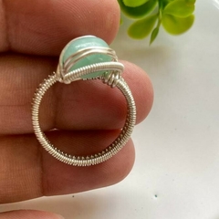 Anillo con Amazonita (# 8) en internet