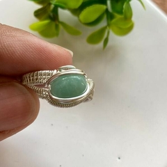 Anillo con Amazonita (# 8) - comprar online