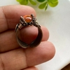 Anillo Cobre Viejo con Ágata Cornalina (Ajustable #5 al #7) - comprar online