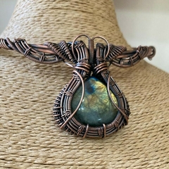 Gargantilla Wicca con Labradorita Dorada - tienda online