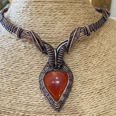 Gargantilla Wicca con Ágata Cornalina - comprar online