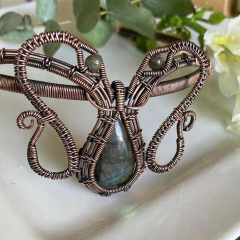 Tiara Élfica con Labradorita - El Taller De Mema