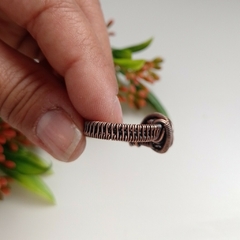 Anillo Cobre Viejo con Piedra Rodocrosita (#8) en internet