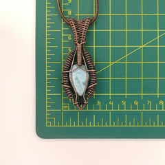 Colgante Cobre Viejo con Piedra Larimar en internet