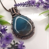 Colgante Cobre Viejo con Ónix Cielo - comprar online