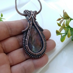 Colgante Cobre Viejo con Labradorita Violeta - comprar online
