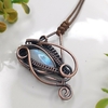 Colgante Ojo de Horus con Piedra de La Luna - comprar online