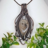 Colgante Cobre Viejo con Ágata de La India (Musgosa) - comprar online