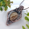 Colgante Cobre Viejo con Madera Petrificada - comprar online