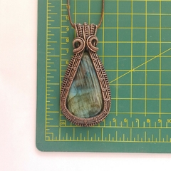 Maxi Colgante Cobre Viejo con Labradorita - tienda online