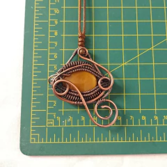 Colgante Ojo de Horus con Ojo de Tigre - El Taller De Mema