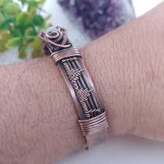 Brazalete Cobre Viejo con Piedra de la Luna en internet