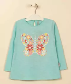 Remera kid mariposa