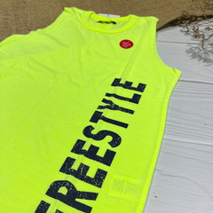 remera s/m jr freestyle amarillo neon - comprar online