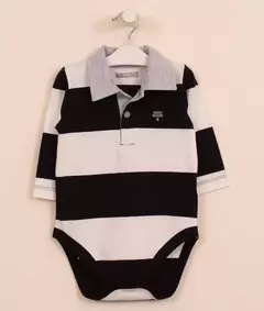 Body mini polo rayado