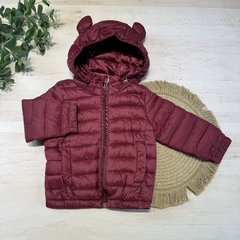Campera bebe lisa bordo