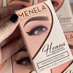 Henna Profissional para Sobrancelhas Menela - Castanho Escuro