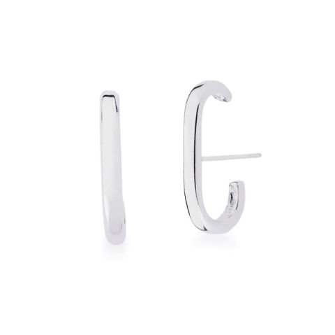 Brinco Ear Hook Minimal Prateado