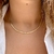 Colar Snake Chain Dourado Semi Joias Finas Banho Ouro 18k Ruby Store Online