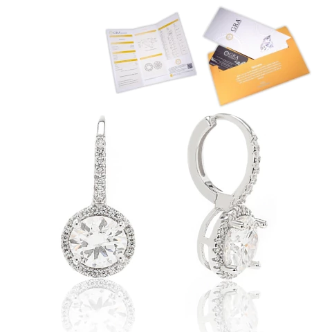 Brinco Argola Classique Moissanite Prata 925 - comprar online