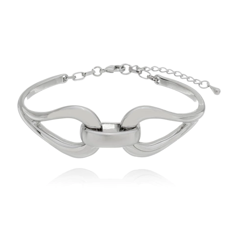 Bracelete Infinito Rodio