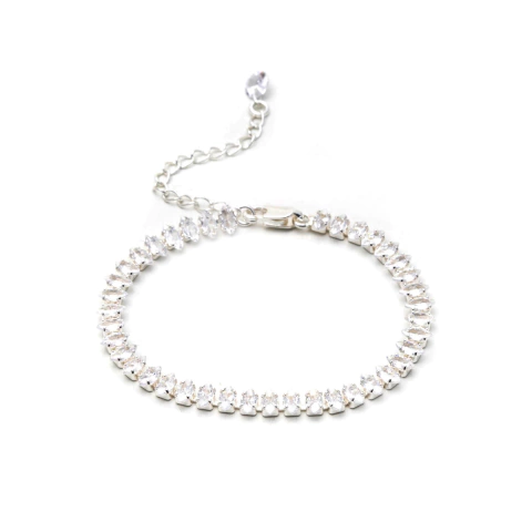 Pulseira Riviera Navetes Prateada