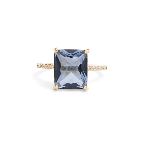 Anel Blue Sky Dourado