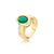 Anel Emerald Dourado