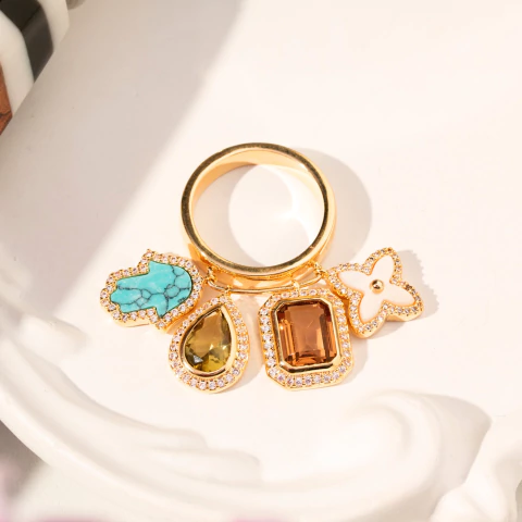 Anel Pingentes Insigne