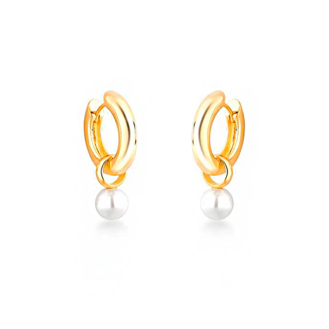 Brinco Argola Shell Dourada - comprar online