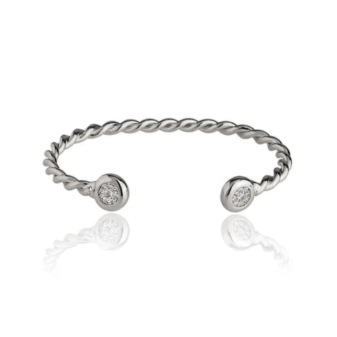 Bracelete Twist Shine Prateado