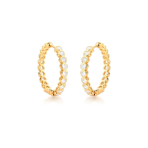 Brinco Argola Hearts Média - comprar online