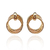 Brinco Entrelace Grande Dourado