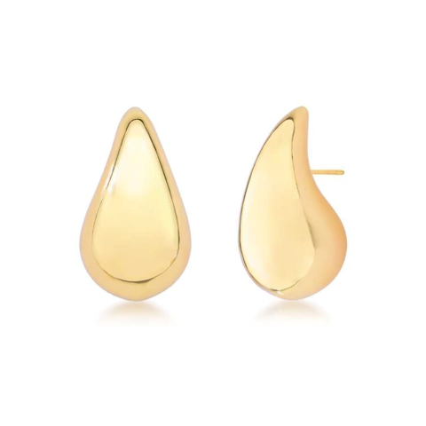 Brinco Gota Hailey Dourada Grande