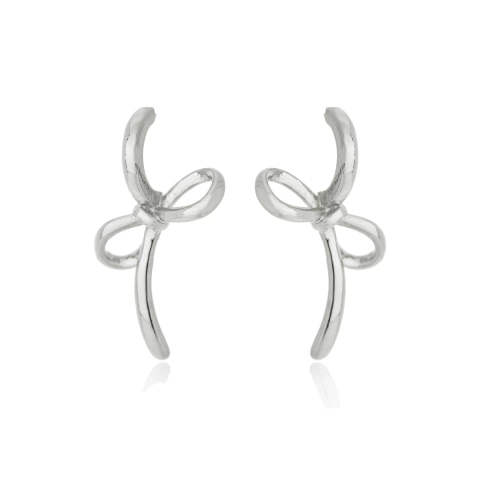 Brinco Laço Prateado - comprar online