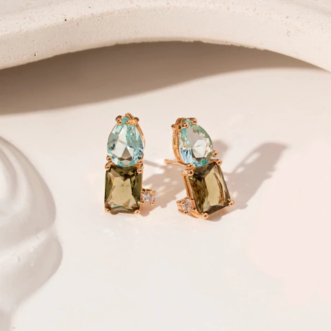 Brinco Aquarela Celeste - comprar online