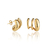 Brinco Ear Cuff Triple Dourado