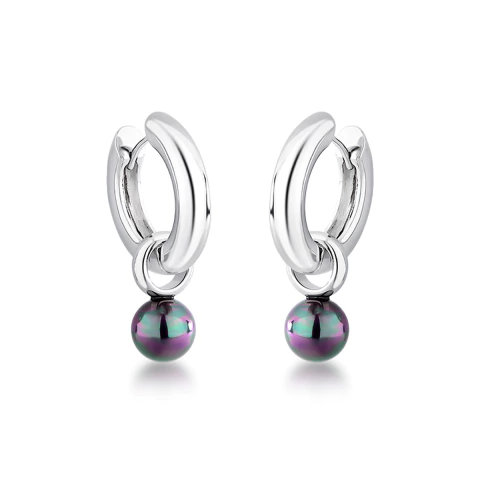 Brinco Argola Tahiti Prateada - comprar online