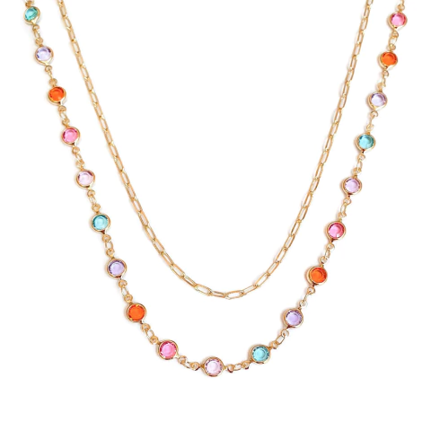 Colar Hibisco Dourado