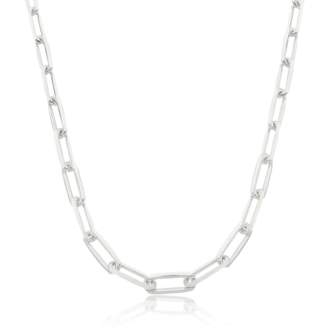 Colar Aleta Prateado