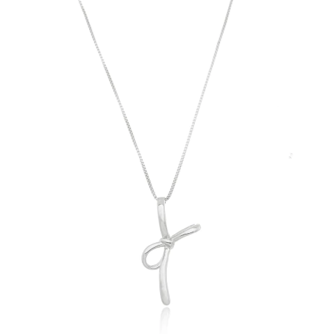 Colar Laço Prateado - comprar online