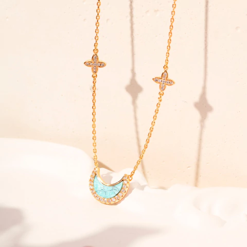 Colar Turquoise Moon