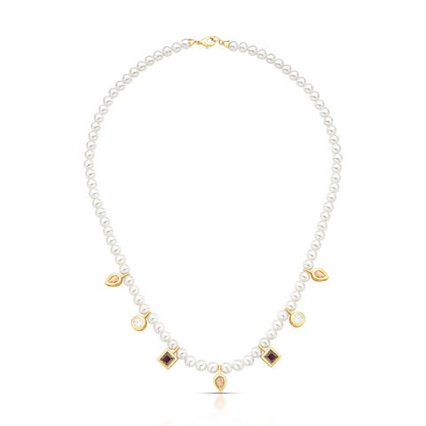 Colar Fancy Pearl Dourado - comprar online