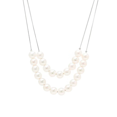 Colar Pérolas Duplo Prata 925 - comprar online