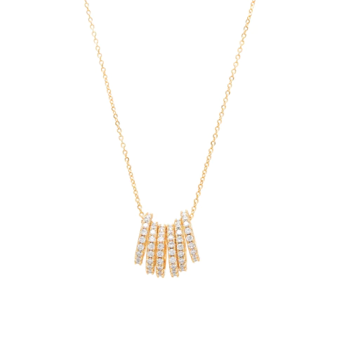 Colar Sestina Cristal Dourado - comprar online