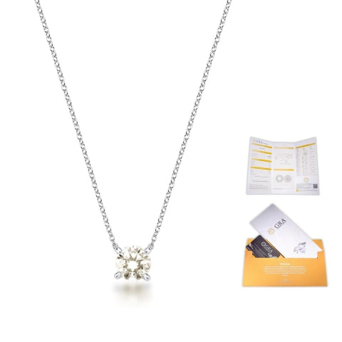 Colar Ponto de Luz Moissanite 1.0ct Prata 925 - comprar online