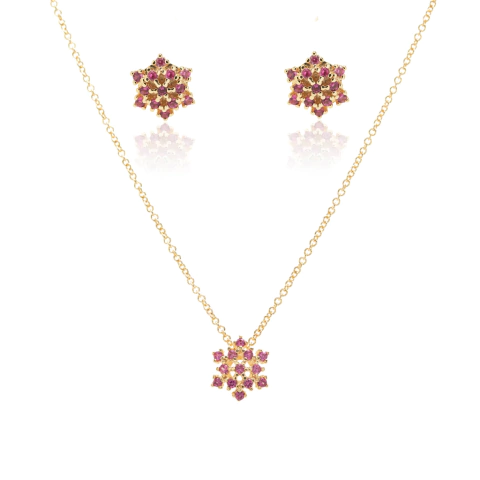 Conjunto Rubi Snow Dourado