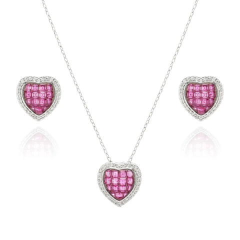 Conjunto Mon Amour Prateado